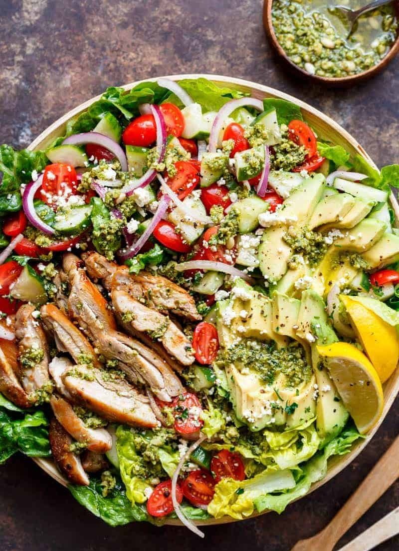 Grilled Chicken and Avocado Salad