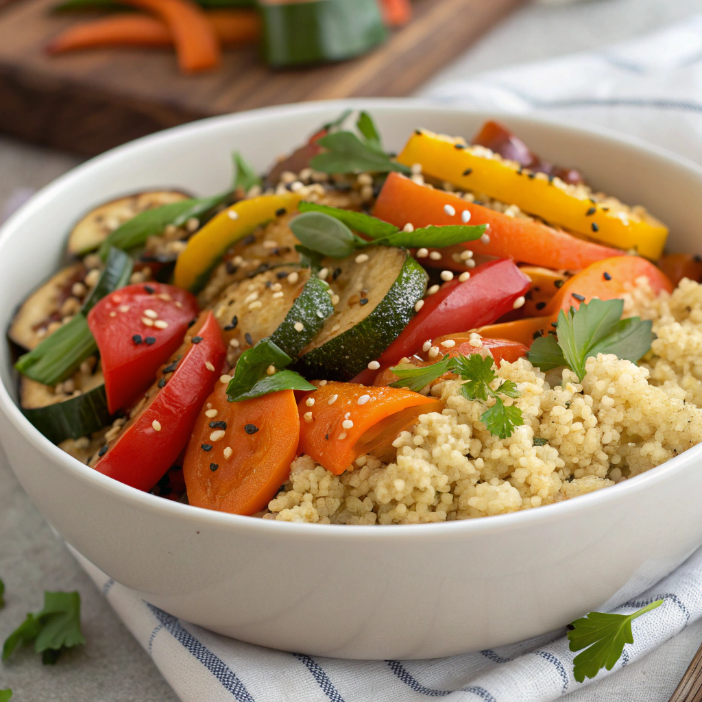 Quinoa and Roasted Vegetable Bowl