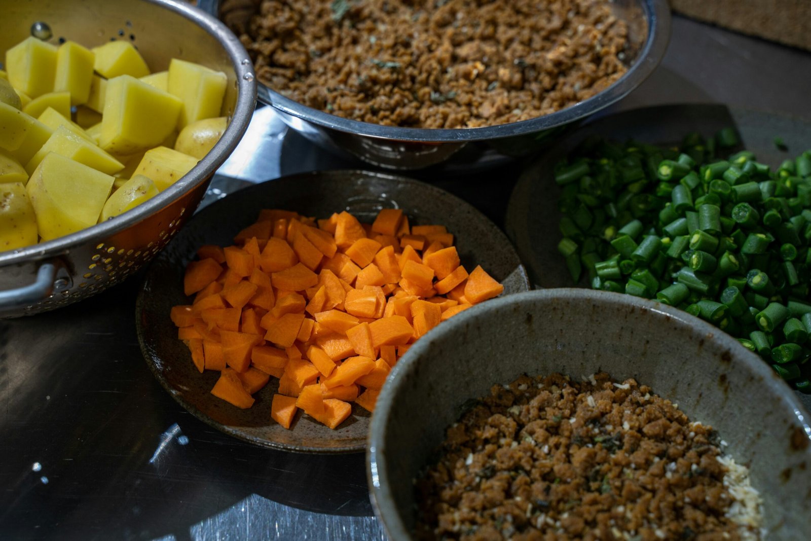 Butternut squash and arborio rice ingredients for risotto