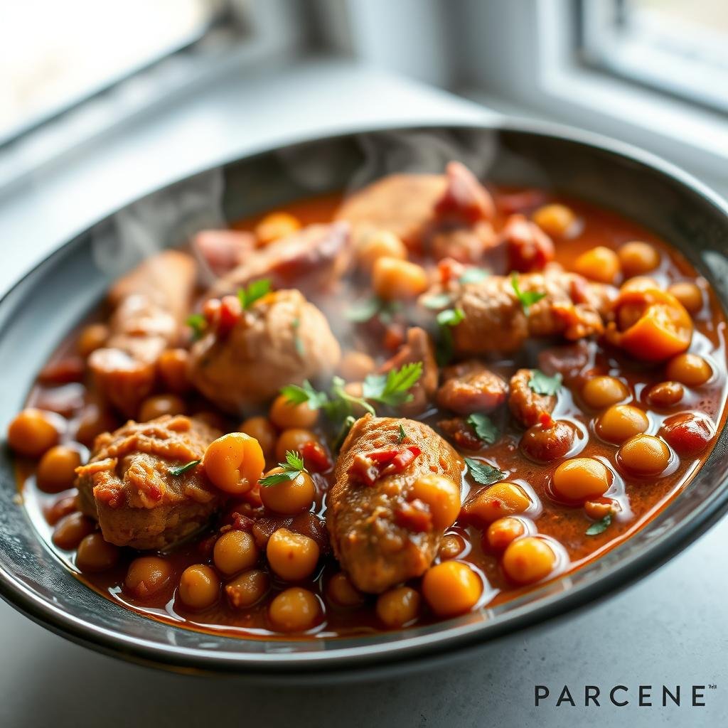 Moroccan Spiced Chicken and Chickpea Stew